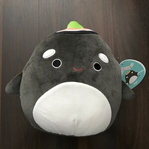 NWT Squishmallows Kai the Orca Whale Sushi With Wasabi Plush 8"